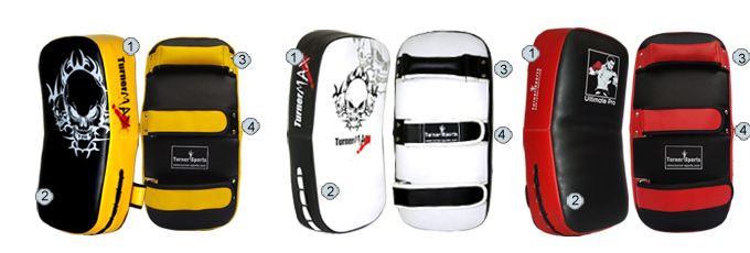 Turner Max Thai Pad Kick Boxing Strike Shield MMA Focus Muay Hook 