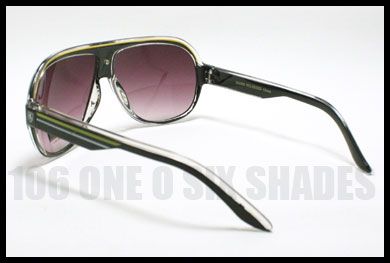 RETRO Sporty Aviator Sunglasses Flat Top TORT Khan  