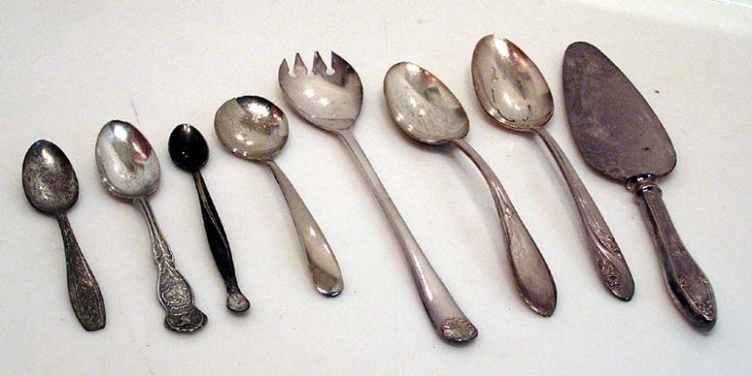 Vintage Lot 14 Pieces SILVERWARE Landers Lamson Goodnow  