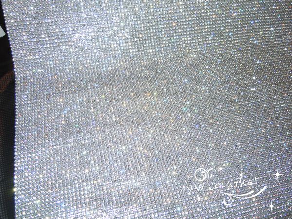 Hotfix clear rhinestone cover/skin Cloth Appliques 1.2M  