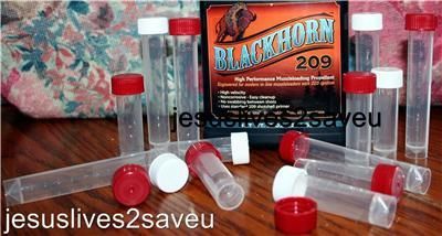 25 storage tubes, reloading, crafts, beads, geocaching  