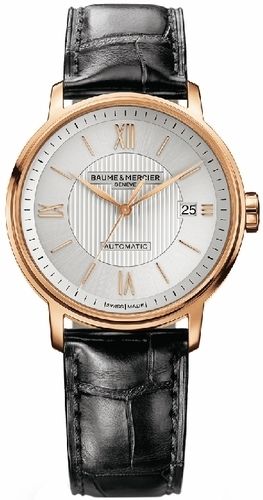   & MERCIER CLASSIMA EXECUTIVES 18K SOLID ROSE GOLD AUTO WATCH 10037