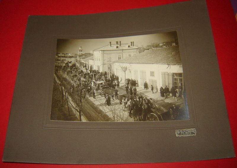 ANTIQUE POST MORTEM FUNERAL REAL PHOTO ORTHODOX PRIEST  