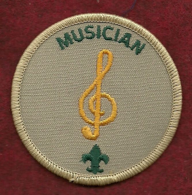 VINTAGE BOY SCOUT MUSICIAN PATCH  