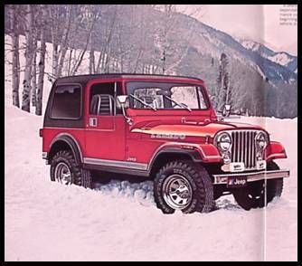 1983 Jeep Deluxe Brochure CJ Pickup Scrambler  