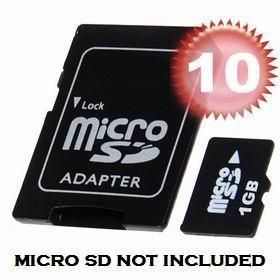 Micro SD TF Card ADAPTER Memory 8gb 16gb 32gb LOT 10pcs  