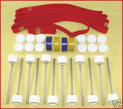 WEAVE POLE KIT 12 SUPER SPIKES w/ POLE PLACER/TAPE/CAPS  