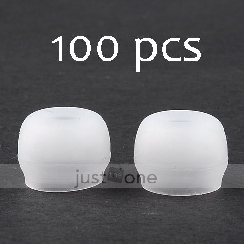 50 Pairs Soft Silicone Ear Pads Cushion Cover f.In ear Headset 