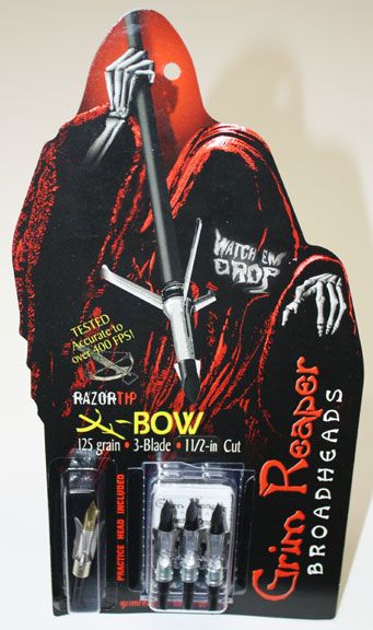 Grim Reaper RazorTip/Razor Tip XBow/Crossbow Broadhead 125gr 3 pk 