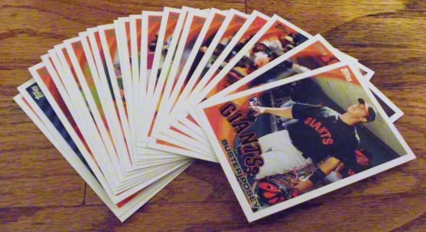 2010 Topps Team Set San Francisco Giants WS CHAMPS  