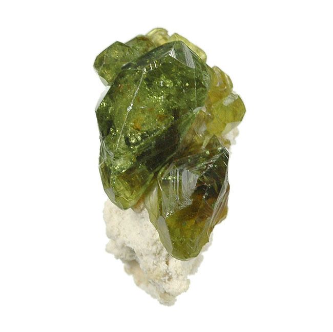 GREAT GREEN DEMANTOID GARNET on matrix Madagascar B144  