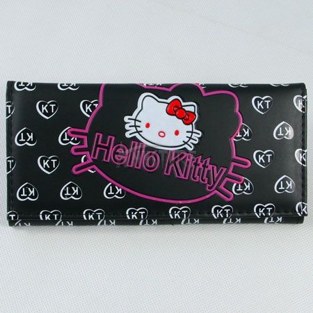   Girls Long Wallet Clutch Card Bag Purse Birthday Gift Black  