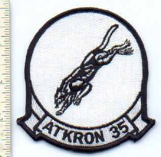 Military Aviation VA 35 Black Panthers Lg Jacket Patch  