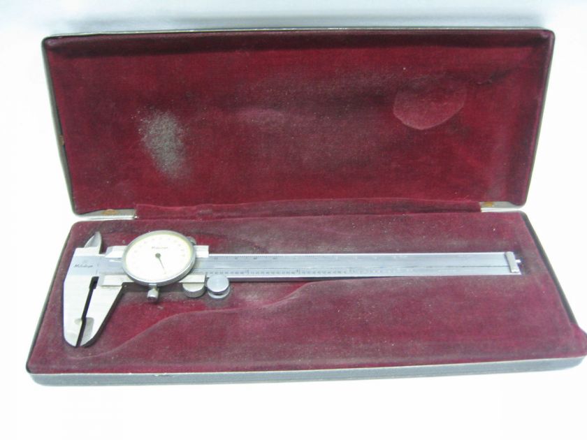 MITUTOYO 505 626 DIAL CALIPER WITH CASE WS*  