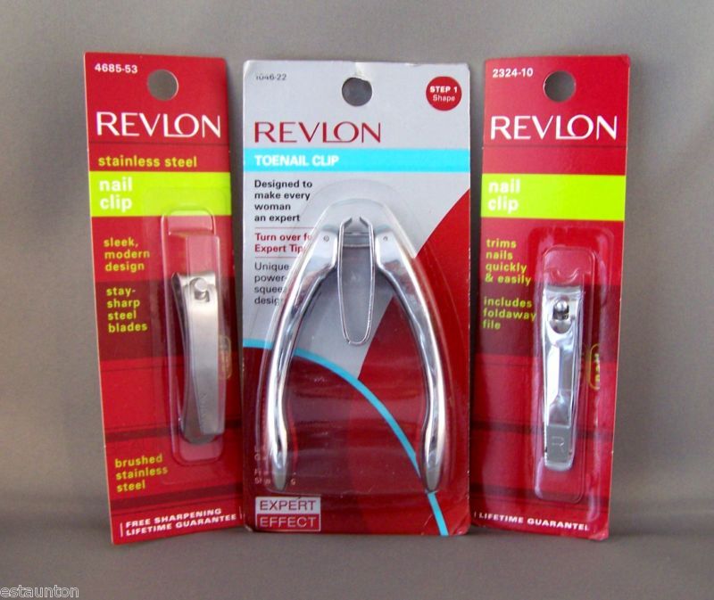 Revlon Nail & Toe Nail Clippers & Nail File   Various  