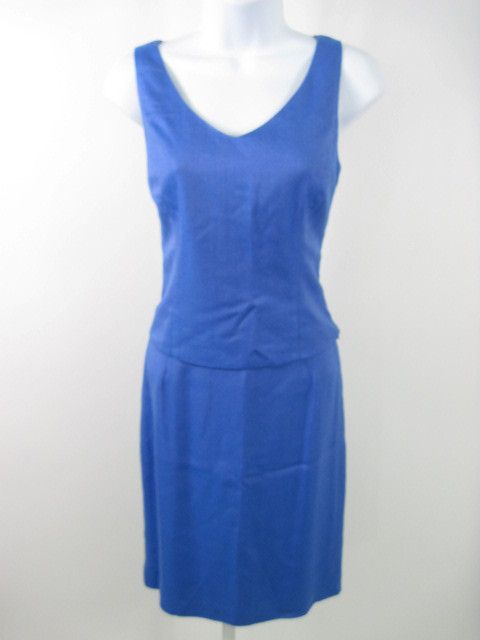ISABEL ARDEE Blue Sleeveless Shirt Skirt Outfit Sz 4  