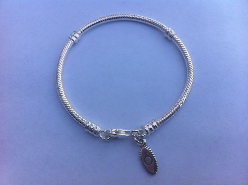 AUTHENTIC SILVER LOBSTER PANDORA BRACELET 7.5  590700  