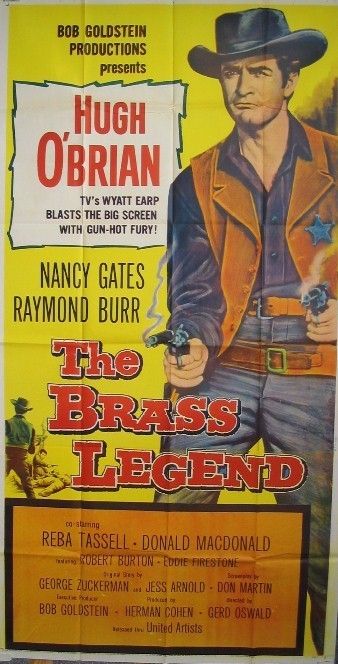 THE BRASS LEGEND great 1956 Western 3 sheet poster  