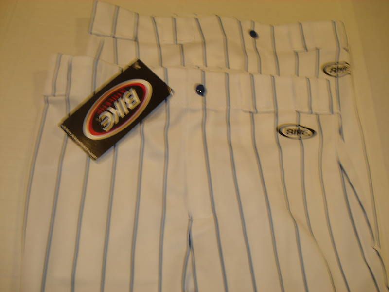 BIKE Baseball Pants White/Navy Pinstripe Mens XL  