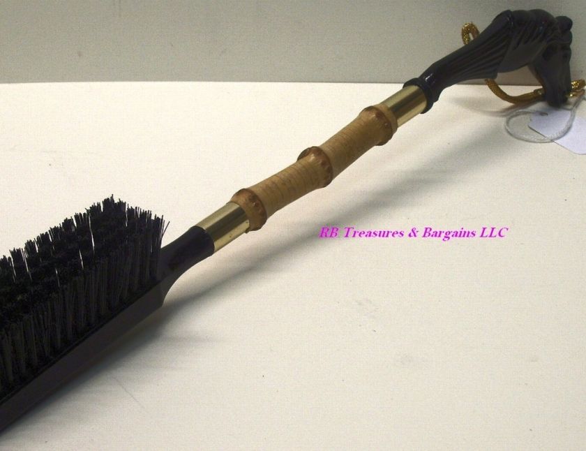 Bamboo Handle Horse Head Shoe Shine Brush  