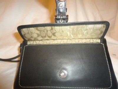 COACH Auth Small Black Leather Wristlet Wallet Purse NWOT  