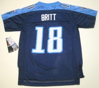   Tennesse Titans Kenny Britt Youth Alternate Color Navy Jersey *NEW