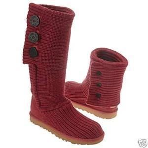 UGG AUSTRALIA W5 CLASSIC CARDY CROCHET BOOT 5819 PICA  