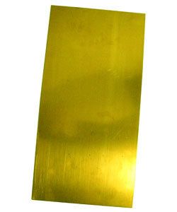 BRASS SHEET 16 gauge 6 x 12 inch 1.30mm THICK  