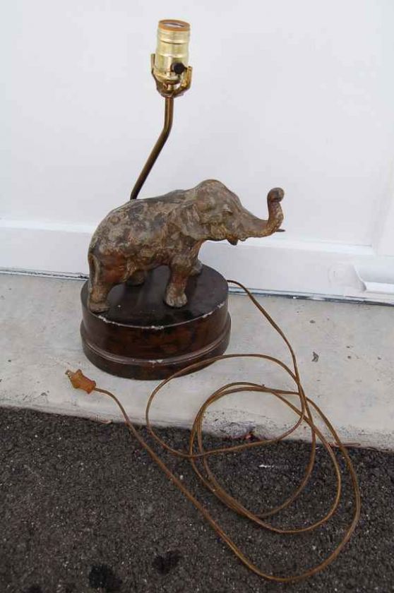 Nice older Elephant Lamp   Lighting fixture + Japan +  