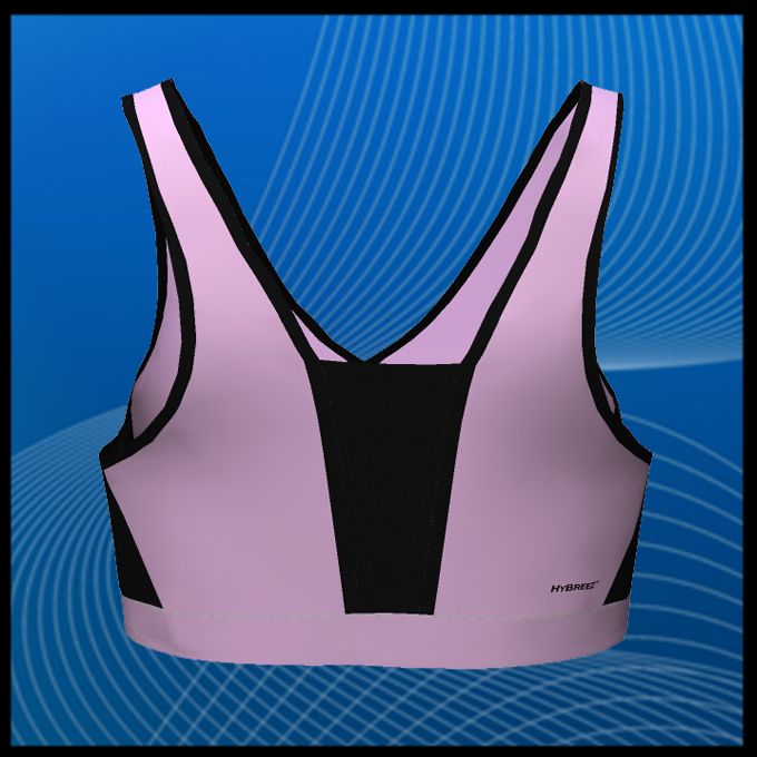 NWT BODYPOST Womens HyBreez V neck Running Yoga Bra  