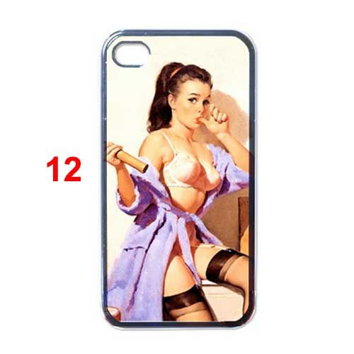 Pin up Girl Vintage Apple iPhone 4 Case  Assorted Style  