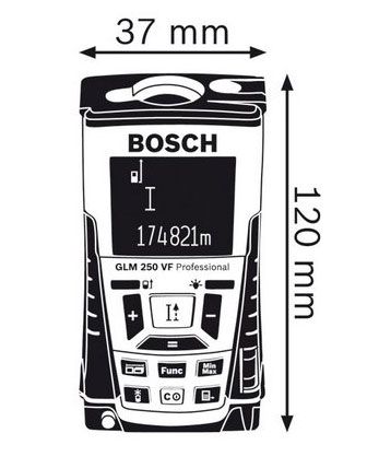 BOSCH GLM250VF GLM 250 Professional Laser Rangefinder  