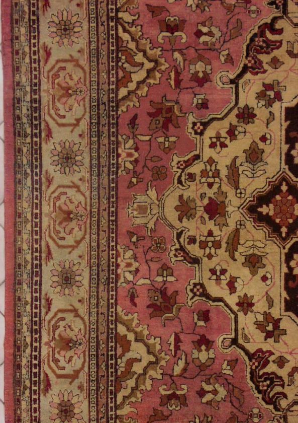 8x12 ROSE ANTIQUE 1900 AGRA ORIENTAL AREA RUG CARPET  