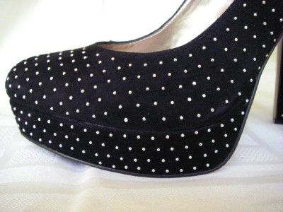 BCBGENERATION BLACK PUMPS SHOES ALL OVER METAL STUDS JOYSS SZ 9 NEW 