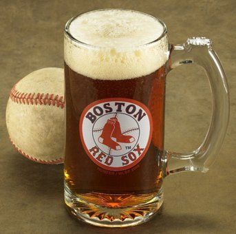 Personalized NFL & MLB Logo Glass Beer Mug All Teams  