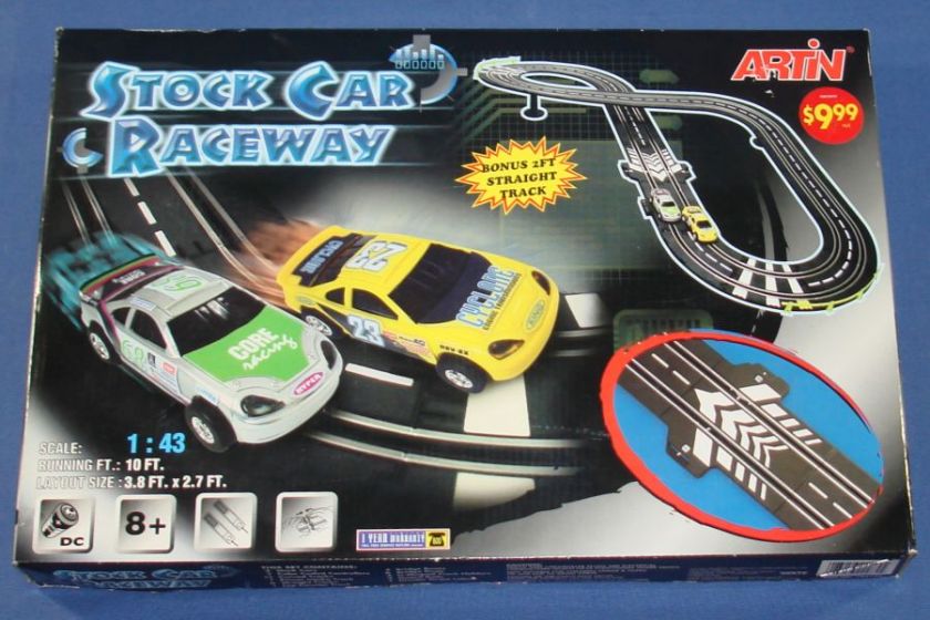 ARTIN 143 BATTERY OPERATED SLOT CAR RACEWAY RACING SET  