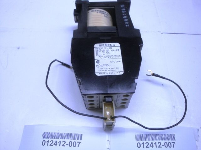 Siemens 3TH8262 0B 6no+2nc 24vdc Relay Nice used pullout Guaranteed 