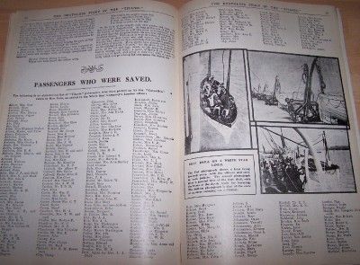 1972 TITANIC PAPER Reprint of the 1912 Disaster  