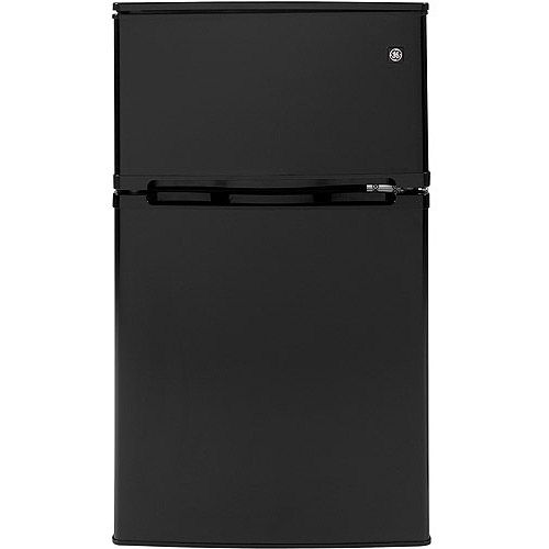 GE 3.1 cu. ft. 2 Door Compact Refrigerator, Black  