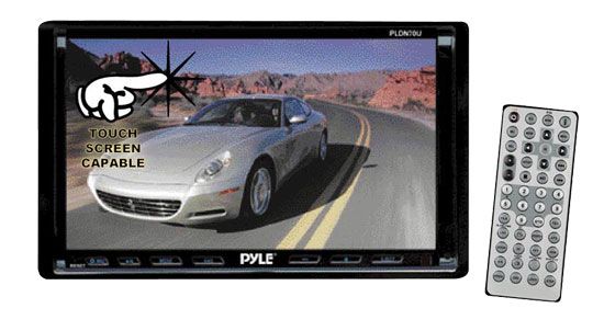 NEW PYLE IN DASH CAR 7 MONITOR DOUBLE DIN CD/DVD PLAYER  