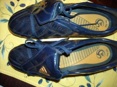   ADIDAS PREDATOR NAVY BLUE GOLD STRIPE ABSILON TRX FG SOCCER CLEAT 10