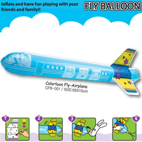 INFLATABLE TOYS / BALLOON AIRPLANE / SIZE  65 X 10cm /  