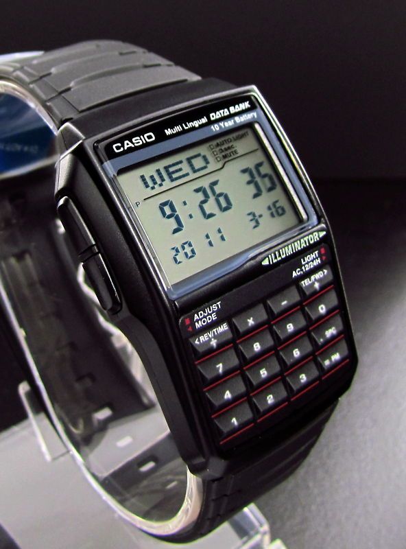 Digital Data Bank LED Alarm Watch DBC Retro by Casio F1 Red Bull 