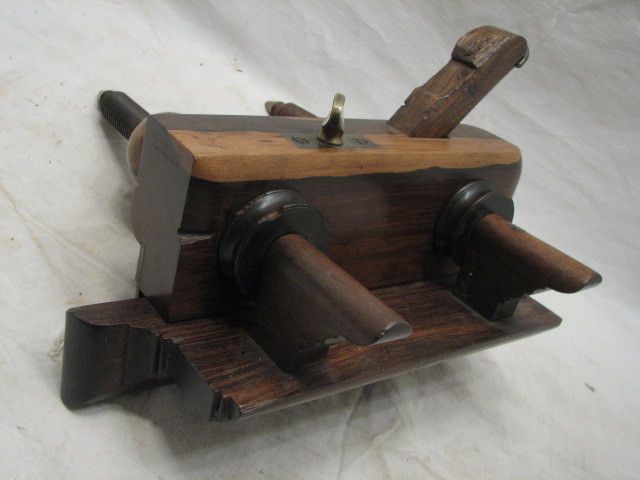 NICE ANTIQUE D.E.FOREST ROSEWOOD PLOW PLANE WOOD TOOL  