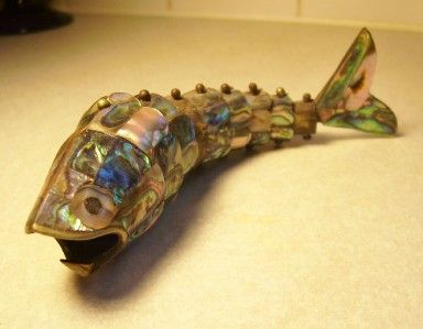 Vintage Mother of Pearl Fish Bottle Opener  