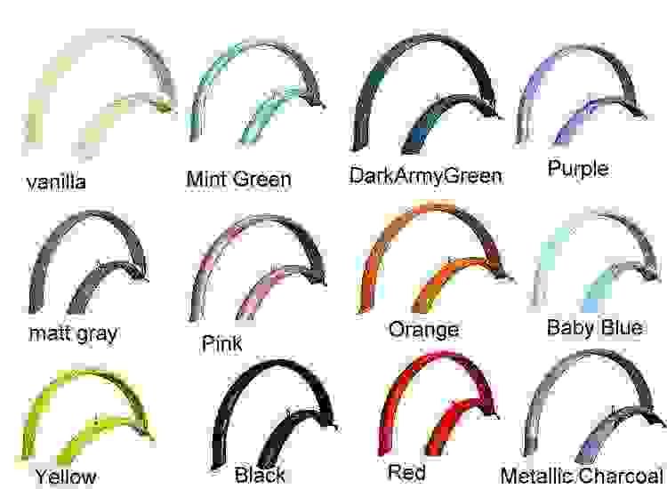 New 26 Beach Cruise Bike Bicycle Fender set = you pick up 16 colors 