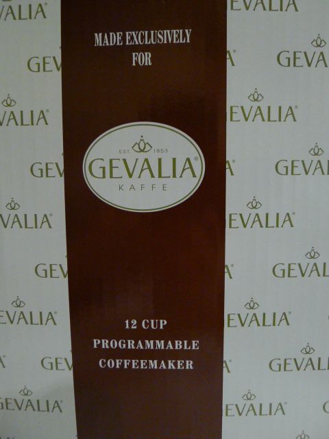 Gevalia coffee maker 12 cup programmable BLACK MSPR $59  