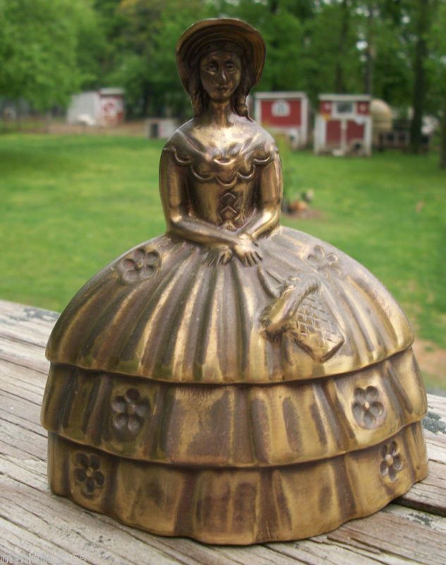 Adorable Brass Southern Belle Bell  