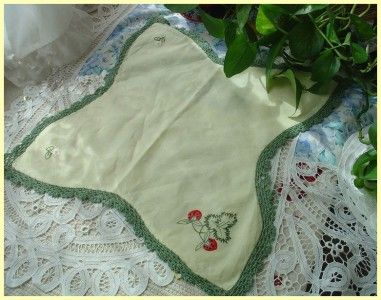 Butterfly Crochet Lace Bread Cloth / Tray Cloth/Doily B  