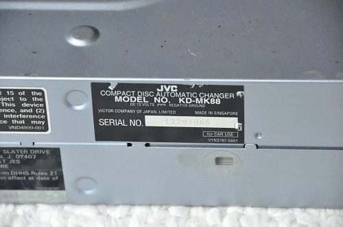 JVC KD MK88 12 Disc CD Changer kit  